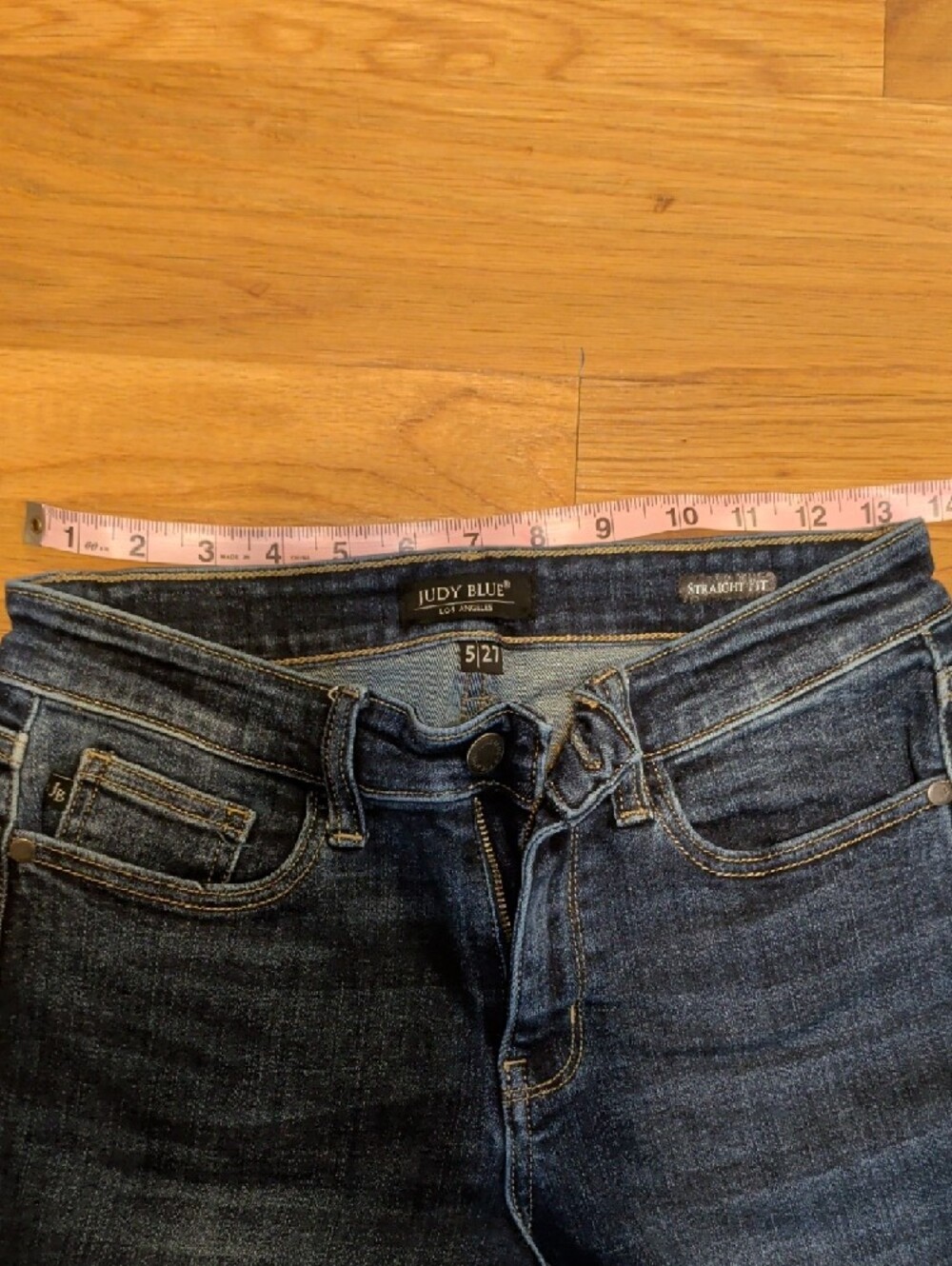 Judy Blue Dark Wash Straight Leg Jeans - Picture 4 of 5